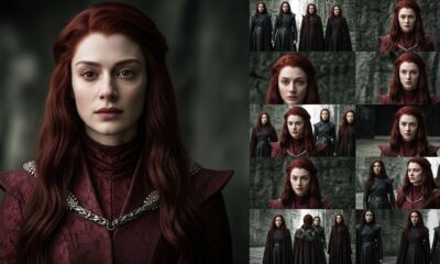 imagesize:2160x3840 game of thrones red woman: Visual Storytelling
