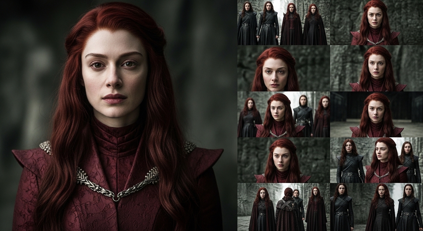 imagesize:2160x3840 game of thrones red woman: Visual Storytelling